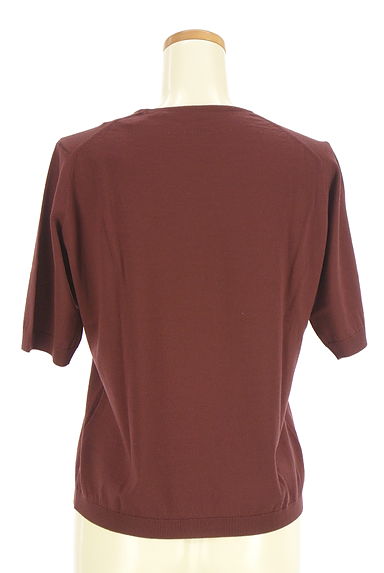 LEILIAN（レリアン）の古着「半袖ニットトップス（ニット）」大画像２へ