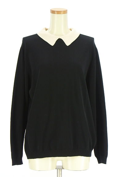 L'EQUIPE（レキップ）の古着「別ニット襟配色ニットトップス（ニット）」大画像１へ