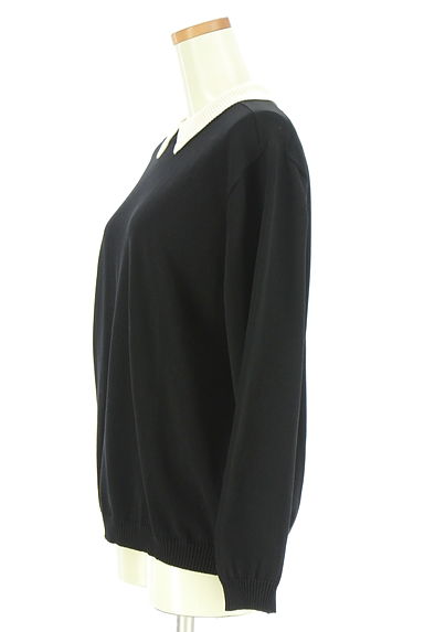 L'EQUIPE（レキップ）の古着「別ニット襟配色ニットトップス（ニット）」大画像３へ