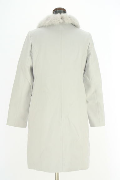 MISCH MASCH（ミッシュマッシュ）の古着「ビジューブローチ付きファー襟ロングコート（コート）」大画像２へ