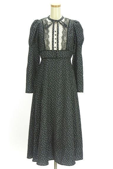 Her lip to（ハーリップトゥ）の古着「ドット柄ワンピース（ワンピース・チュニック）」大画像１へ