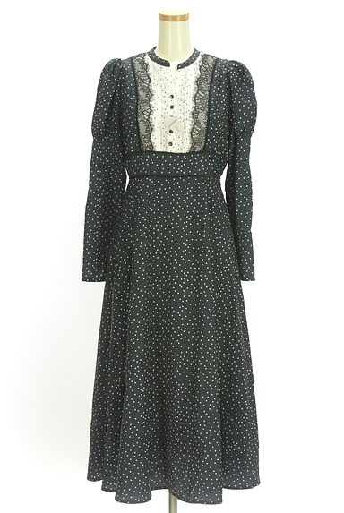 Her lip to（ハーリップトゥ）の古着「ドット柄ワンピース（ワンピース・チュニック）」大画像４へ