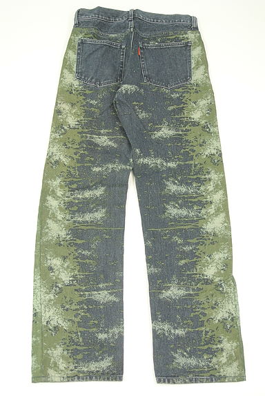 291295=HOMME（２９１２９５オム）の古着「プリントストレートデニムパンツ（デニムパンツ）」大画像２へ
