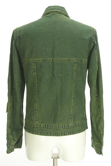 291295=HOMME（２９１２９５オム）の古着「ジップアップデニムジャケット（ブルゾン・スタジャン）」大画像２へ