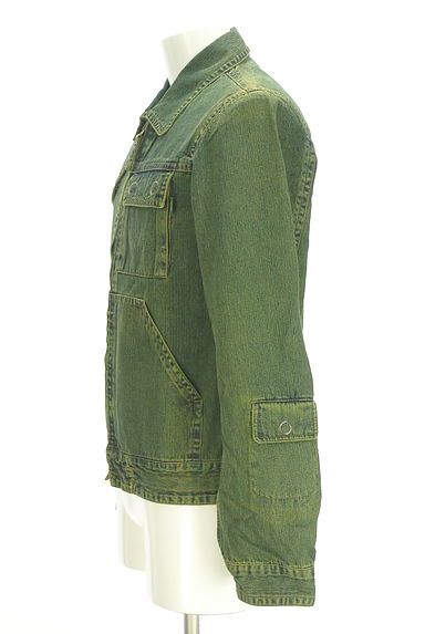 291295=HOMME（２９１２９５オム）の古着「ジップアップデニムジャケット（ブルゾン・スタジャン）」大画像３へ