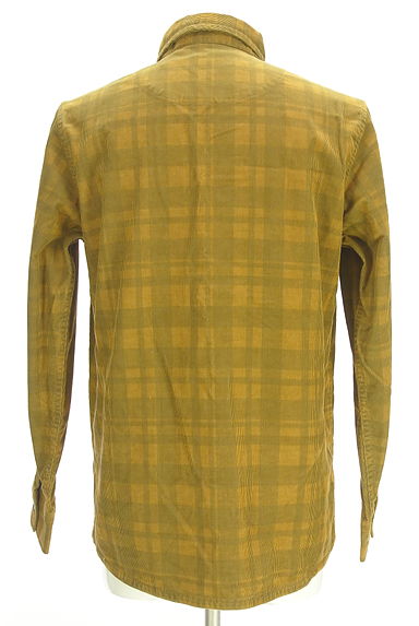 291295=HOMME（２９１２９５オム）の古着「チェック柄コーデュロイシャツ（カジュアルシャツ）」大画像２へ