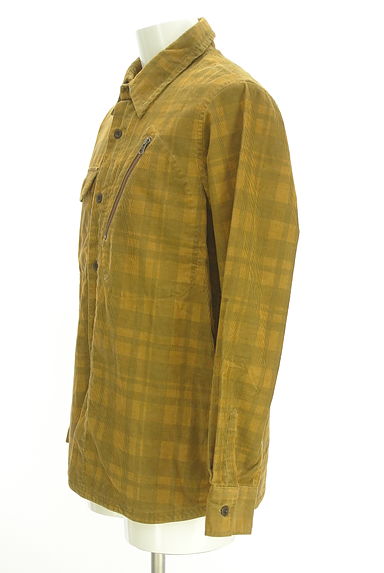 291295=HOMME（２９１２９５オム）の古着「チェック柄コーデュロイシャツ（カジュアルシャツ）」大画像３へ