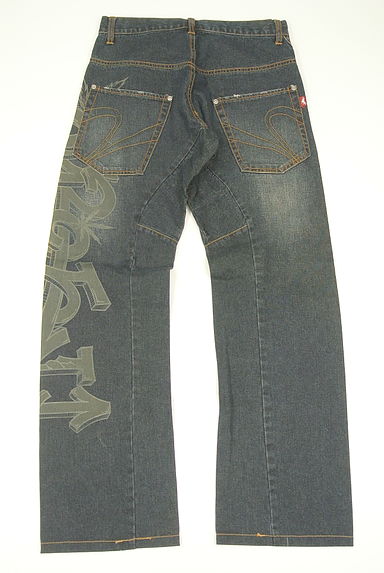 291295=HOMME（２９１２９５オム）の古着「プリントデニムパンツ（デニムパンツ）」大画像２へ