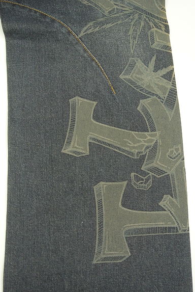 291295=HOMME（２９１２９５オム）の古着「プリントデニムパンツ（デニムパンツ）」大画像４へ