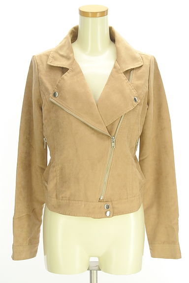 dazzlin（ダズリン）の古着「スウェード調ライダースジャケット（ブルゾン・スタジャン）」大画像１へ