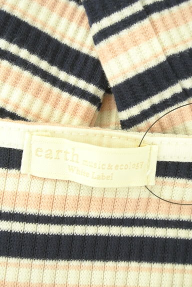 earth music&ecology（アースミュージック＆エコロジー）の古着「マルチボーダーリブカットソー（カットソー・プルオーバー）」大画像６へ