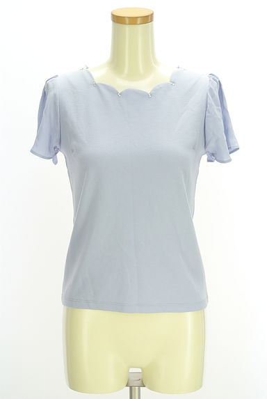 earth music&ecology（アースミュージック＆エコロジー）の古着「シフォン袖スカラップカットソー（カットソー・プルオーバー）」大画像１へ