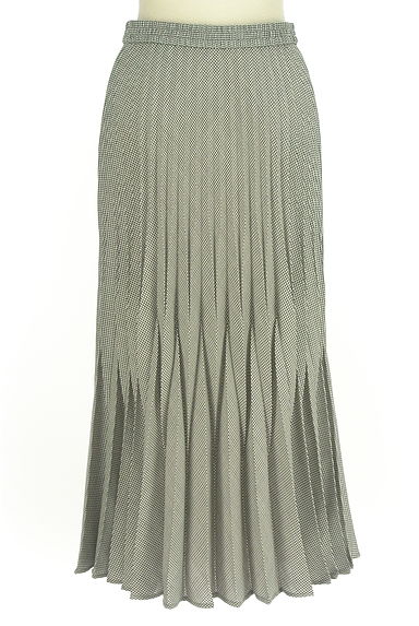 L'EQUIPE（レキップ）の古着「千鳥格子柄プリーツロングスカート（ロングスカート・マキシスカート）」大画像２へ