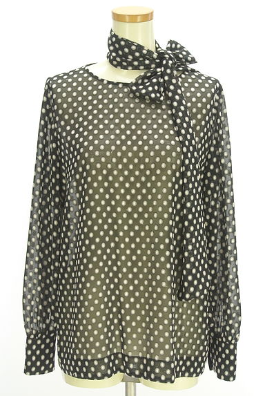 MOGA（モガ）の古着「ベルト付きシアードットブラウス（カットソー・プルオーバー）」大画像１へ