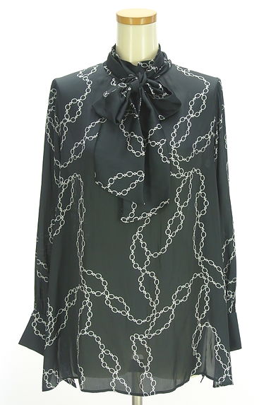 wb（ダブルビー）の古着「ハイネックボウタイブラウス（カットソー・プルオーバー）」大画像１へ