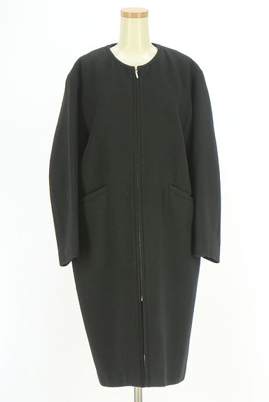 Spick and Span（スピック＆スパン）の古着「ウール混ノーカラーロングコート（コート）」大画像１へ