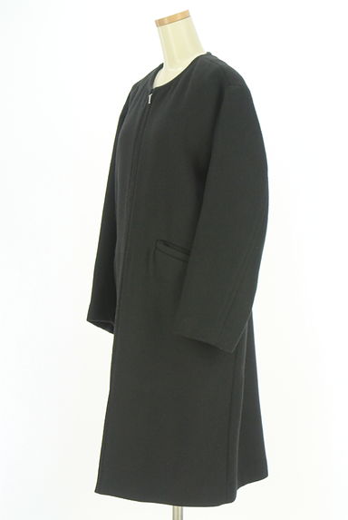 Spick and Span（スピック＆スパン）の古着「ウール混ノーカラーロングコート（コート）」大画像３へ