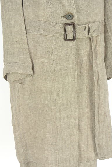 23区（ニジュウサンク）の古着「ベルト付きヘリンボーン柄リネンコート（コート）」大画像５へ