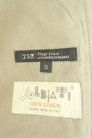 23区（ニジュウサンク）の古着「ベルト付きヘリンボーン柄リネンコート（コート）」大画像６へ