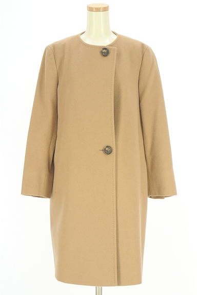 23区（ニジュウサンク）の古着「アンゴラ混ノーカラーロングコート（コート）」大画像１へ