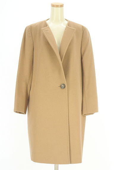 23区（ニジュウサンク）の古着「アンゴラ混ノーカラーロングコート（コート）」大画像４へ