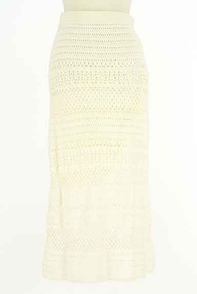 23区（ニジュウサンク）の古着「透かし編みニットレーススカート（ロングスカート・マキシスカート）」大画像１へ