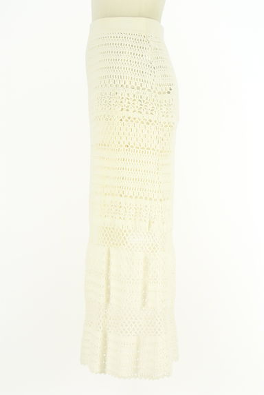 23区（ニジュウサンク）の古着「透かし編みニットレーススカート（ロングスカート・マキシスカート）」大画像３へ