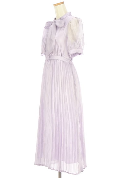 An MILLE（アンミール）の古着「光沢シアープリーツロングワンピース（ワンピース・チュニック）」大画像３へ