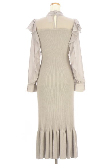 An MILLE（アンミール）の古着「シフォン×リブニットマーメイドロングワンピ（ワンピース・チュニック）」大画像２へ