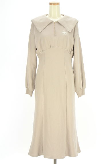 An MILLE（アンミール）の古着「セーラー襟ハーフジップスウェットミモレワンピ（ワンピース・チュニック）」大画像１へ