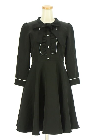 An MILLE（アンミール）の古着「パイピング膝丈フレアワンピース（ワンピース・チュニック）」大画像１へ