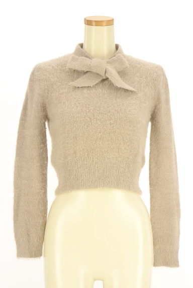 evelyn（エブリン）の古着「リボン襟シャギーニットトップス（ニット）」大画像１へ