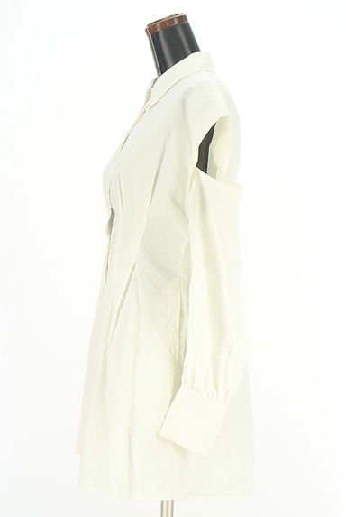 An MILLE（アンミール）の古着「オープンショルダーシャツチュニック（ワンピース・チュニック）」大画像３へ