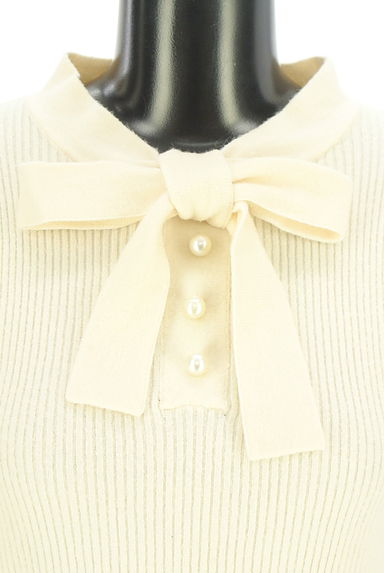 An MILLE（アンミール）の古着「ボウタイリブニット（ニット）」大画像４へ