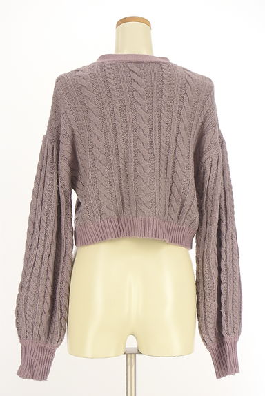 evelyn（エブリン）の古着「パールボタンケーブル編みニットカーディガン（カーディガン・ボレロ）」大画像２へ