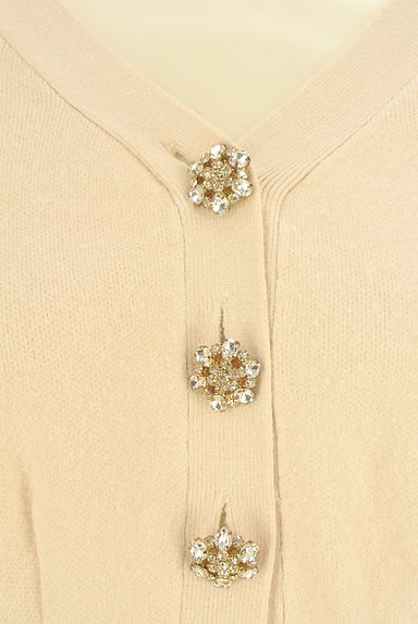 An MILLE（アンミール）の古着「ビジューボタンショートニットカーディガン（カーディガン・ボレロ）」大画像４へ