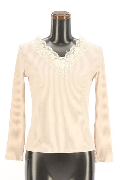 evelyn（エブリン）の古着「レースVネックカットソー（カットソー・プルオーバー）」大画像１へ