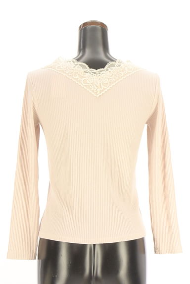 evelyn（エブリン）の古着「レースVネックカットソー（カットソー・プルオーバー）」大画像２へ