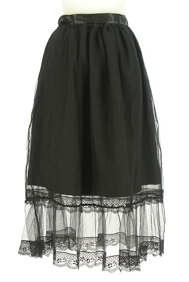 evelyn（エブリン）の古着「ティアードフリルチュールスカート（ロングスカート・マキシスカート）」大画像２へ