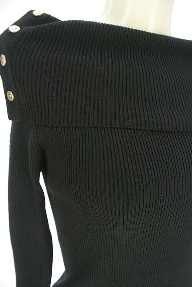 NATURAL BEAUTY BASIC（ナチュラルビューティベーシック）の古着「オフタートルネックリブニットトップス（ニット）」大画像４へ