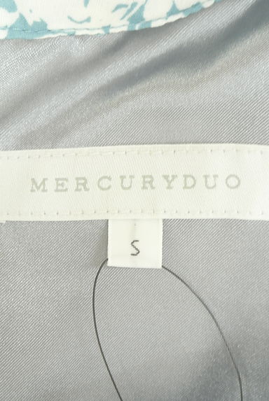 MERCURYDUO（マーキュリーデュオ）の古着「パワーショルダー花柄シフォンワンピ（ワンピース・チュニック）」大画像６へ
