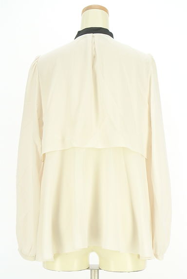 PROPORTION BODY DRESSING（プロポーションボディドレッシング）の古着「バイカラーボウタイフレアブラウス（ブラウス）」大画像２へ