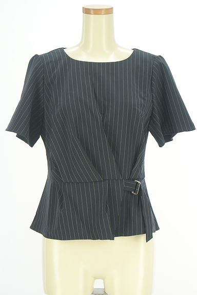 Reflect（リフレクト）の古着「半そでピンストライプ柄ペプラムカットソー（カットソー・プルオーバー）」大画像１へ