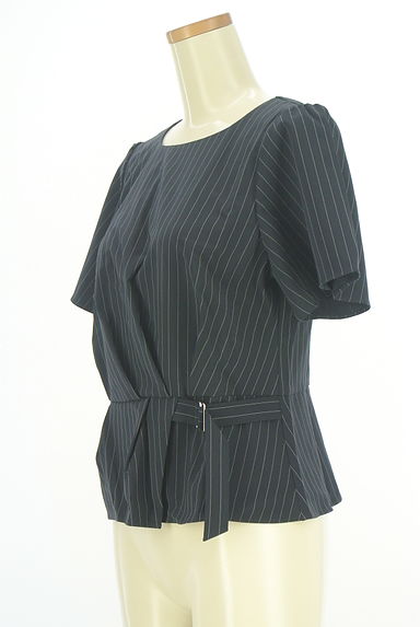 Reflect（リフレクト）の古着「半そでピンストライプ柄ペプラムカットソー（カットソー・プルオーバー）」大画像３へ