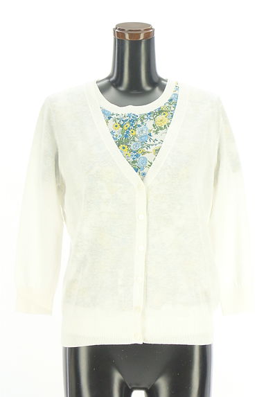 Reflect（リフレクト）の古着「花柄半袖ニット+カーディガン（アンサンブル）」大画像１へ