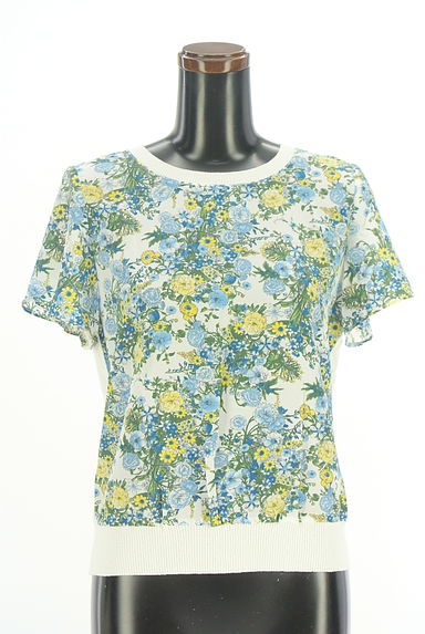 Reflect（リフレクト）の古着「花柄半袖ニット+カーディガン（アンサンブル）」大画像４へ