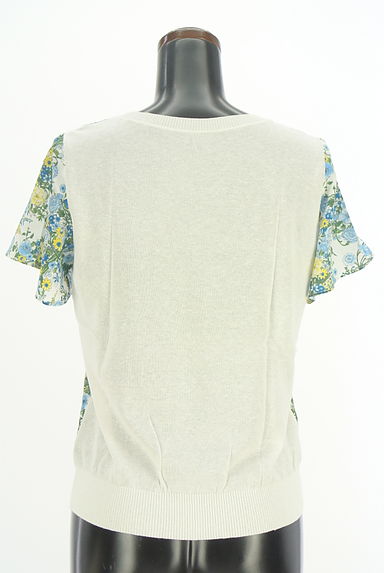 Reflect（リフレクト）の古着「花柄半袖ニット+カーディガン（アンサンブル）」大画像５へ