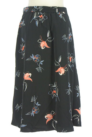 クリックで大画像表示 Reflect(リフレクト)の古着「花柄ミモレフレアスカート(ロングスカート・マキシスカート)」大画像2へ