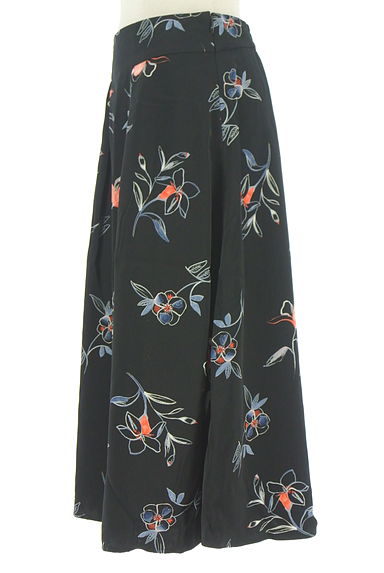 クリックで大画像表示 Reflect(リフレクト)の古着「花柄ミモレフレアスカート(ロングスカート・マキシスカート)」大画像3へ