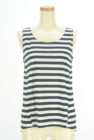 COUP DE CHANCE（クードシャンス）の古着「ボーダー柄タンクトップ（カットソー・プルオーバー）」大画像１へ